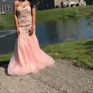 Pink prom dress